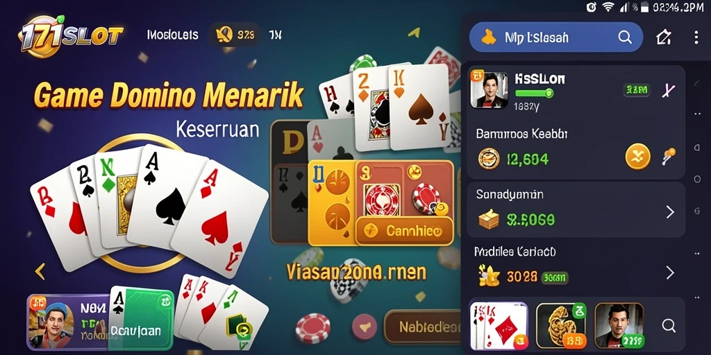 Gameplay seru dari 171SLOT yang menunjukkan keseruan bermain Domino.