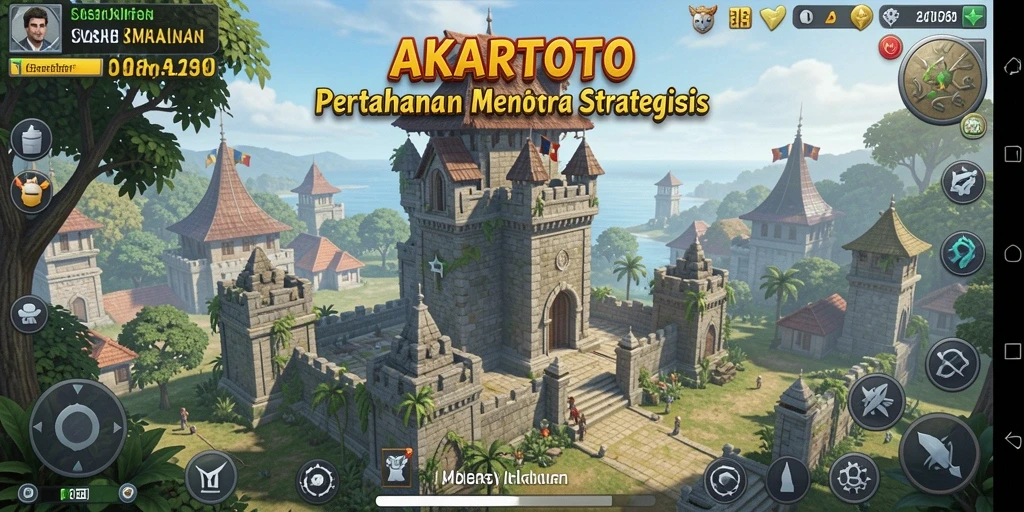 Tampilan gameplay AKARTOTO yang menegangkan dan seru.