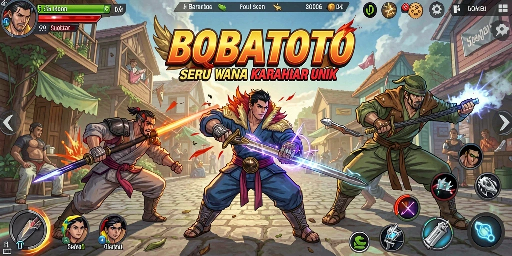 Tangkapan layar yang menunjukkan pertarungan seru di BOBATOTO.
