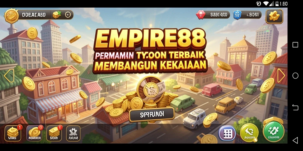 Screenshot gameplay EMPIRE88 menunjukkan pengalaman Tycoon yang mendebarkan.