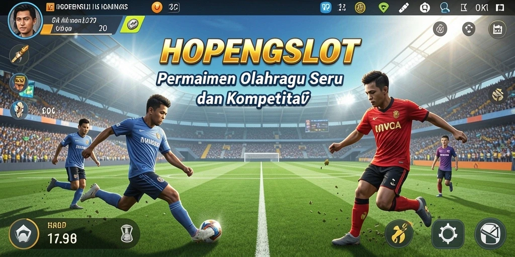 Tangkapan layar HOPENGSLOT menunjukkan aksi seru dalam gameplay olahraga.