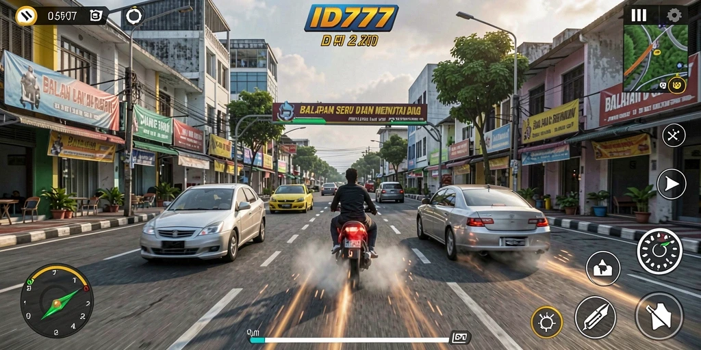 Gameplay seru ID777 di trek balapan yang penuh tantangan.