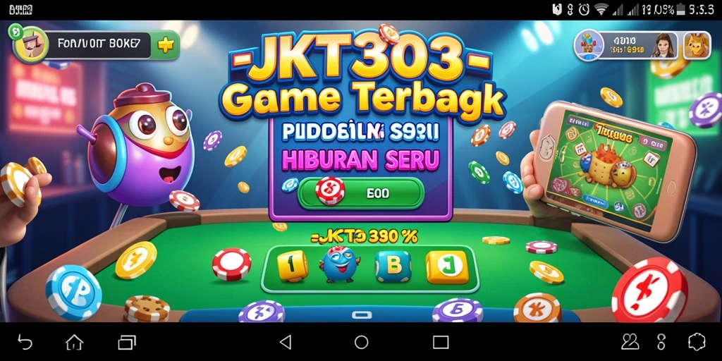 Screenshot gameplay JKT303 menampilkan bingo seru dan interaksi pemain.