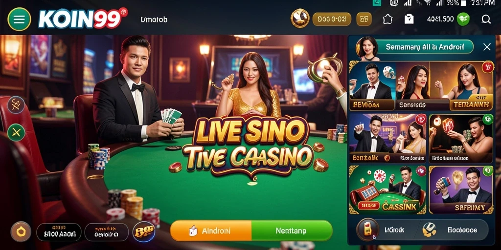 Tampilan gameplay menarik di KOIN99 Live Casino.