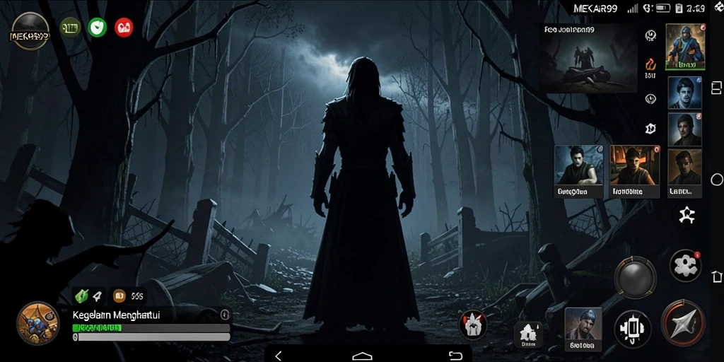 Gameplay menegangkan di kegelapan saat bermain MEKAR99.