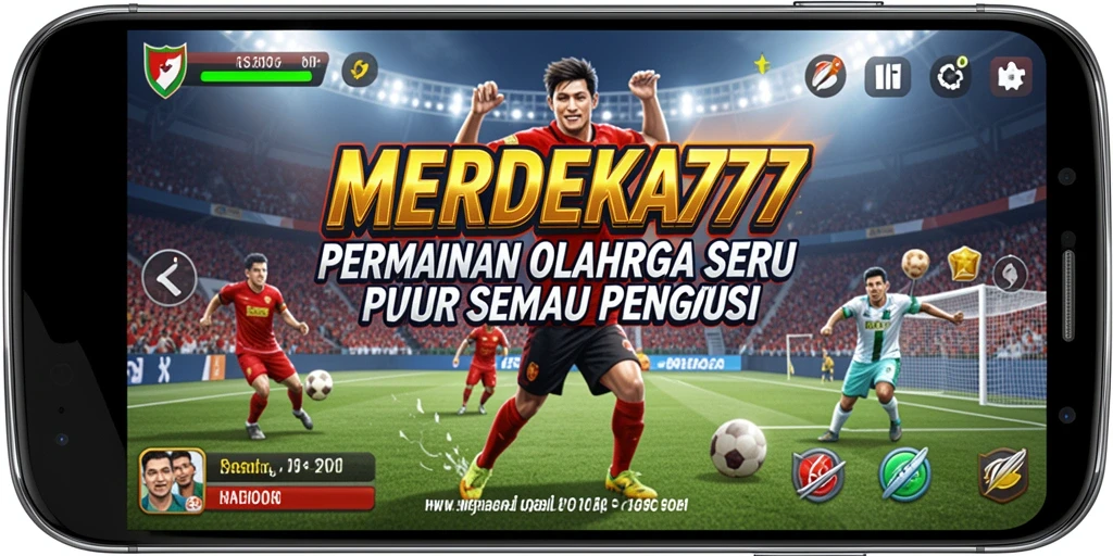Tampilan gameplay <strong>MERDEKA777</strong> dengan aksi olahraga yang seru.