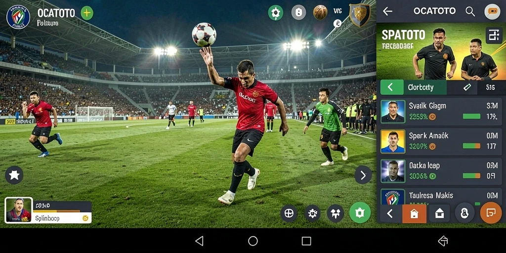 Tangkapan layar OCATOTO menampilkan antarmuka Sportsbook yang menarik dan informatif.