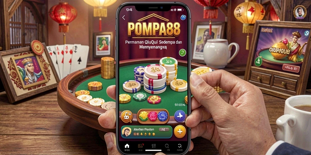 Tampilan menarik dari gameplay QiuQiu POMPA88.