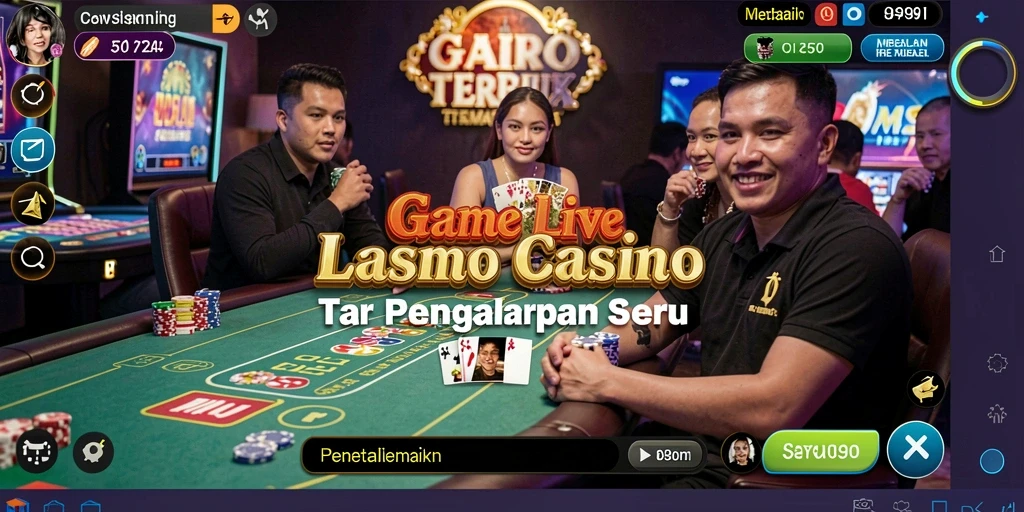 Tampilan gameplay S80 dengan dealer interaktif dalam Live Casino.