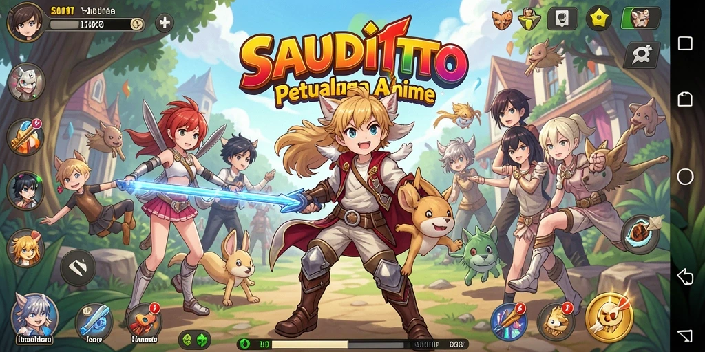Screenshot utama yang menampilkan gameplay dinamis SAUDITOTO.