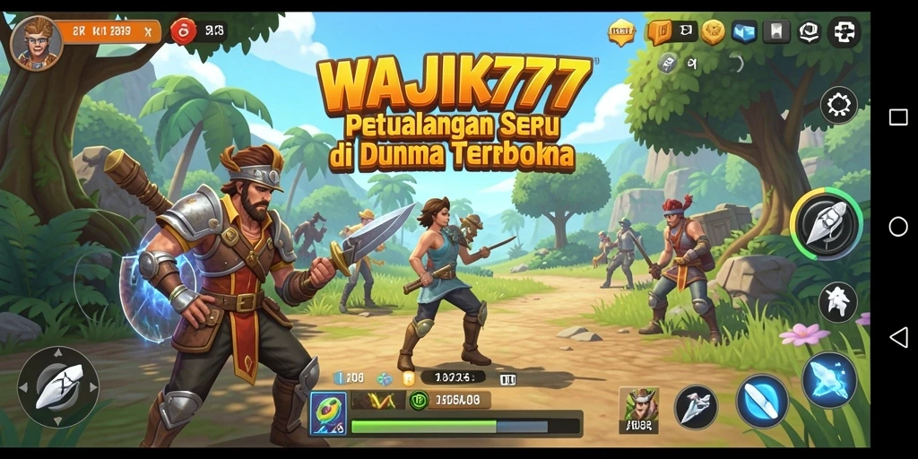 Tampilan gameplay Open World WAJIK777 yang menakjubkan dan penuh petualangan.