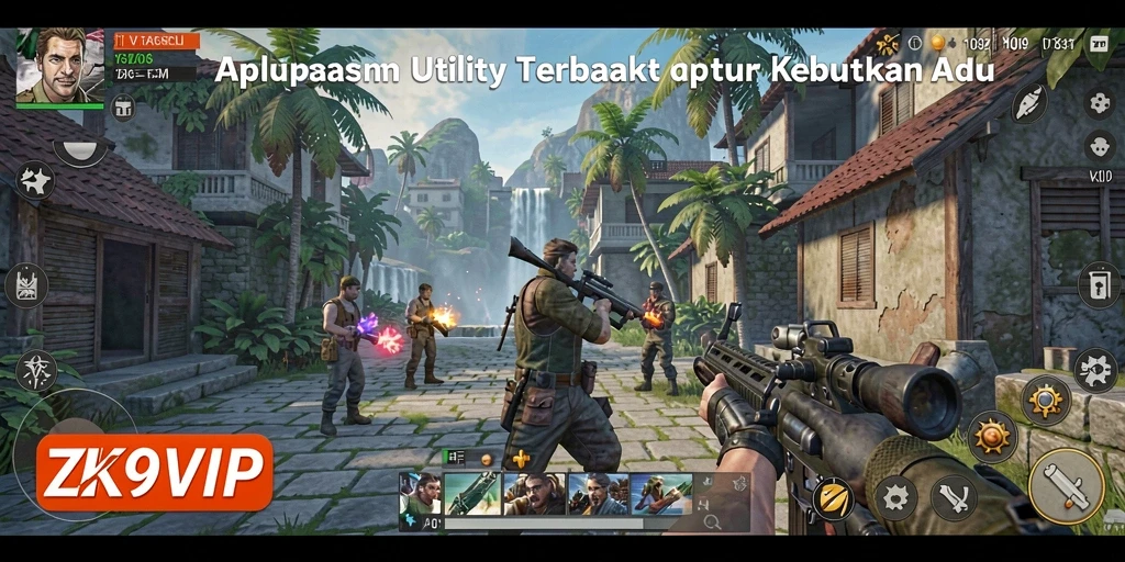 Tampilan antarmuka utama ZK9VIP yang intuitif dan mudah digunakan.